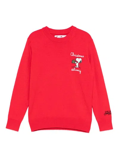 MC2 SAINT BARTH Red crew neck 'Douglas' sweater MC2 SAINT BARTH