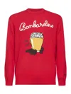 Mc2 Saint Barth Long-sleeve Crew-neck Sweater In Red
