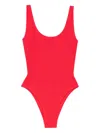 Mc2 Saint Barth Lora One-piece Swimsuit In Red