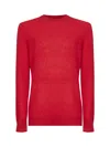 Mc2 Saint Barth Red Stretch Alpaca Knit Regent Sweater In Red