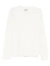 Mc2 Saint Barth Regent Braid Wool Sweat In White