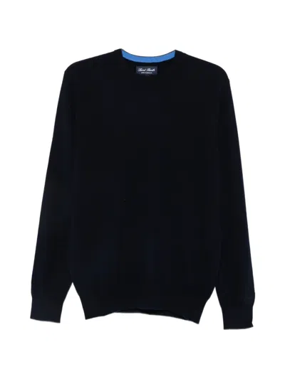 Mc2 Saint Barth Regent Cashmere Crew-neck Sweater In Blue