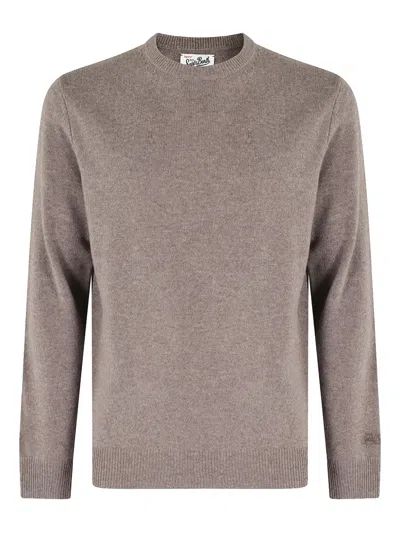 Mc2 Saint Barth Regent Crew-neck Sweater In Brown