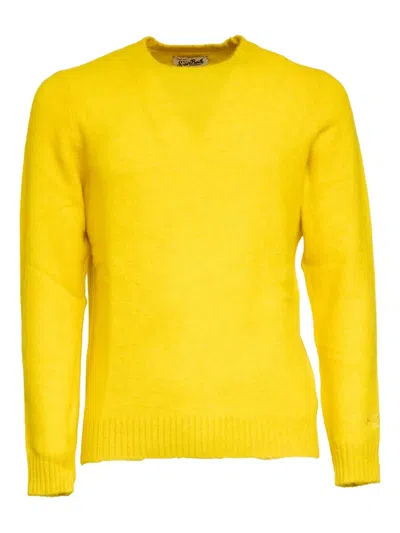 Mc2 Saint Barth Regent Crew-neck Sweater In Yellow