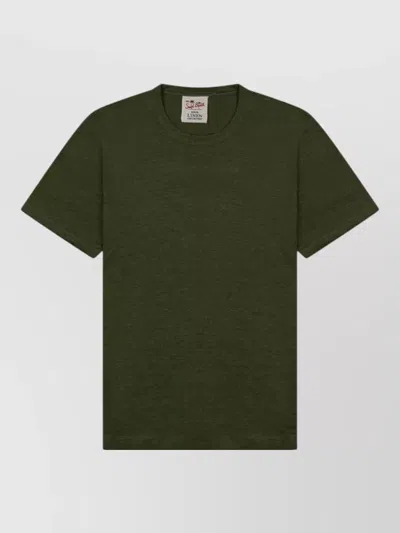 Mc2 Saint Barth Regular Fit Crew Neck Short Sleeve T-shirt In Green