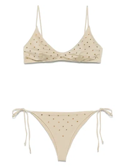 Mc2 Saint Barth Rhinestone-embellished Bikini Set