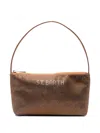 Mc2 Saint Barth Rhinestone-embellished Mini Bag In Brown