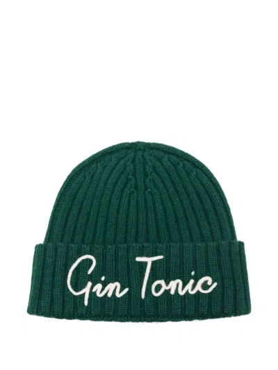 Mc2 Saint Barth Ribbed Beanie In Green