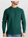 Mc2 Saint Barth Ribbed Crew Neck Long Sleeve Sweater In Green