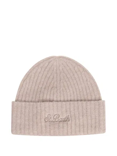 Mc2 Saint Barth Ribbed-knit Beanie In Pink