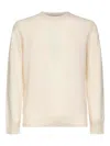 Mc2 Saint Barth Ribbed Long-sleeve Sweater In Neutral
