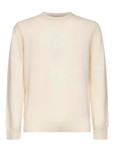 Mc2 Saint Barth Ribbed Long-sleeve Sweater In Neutral