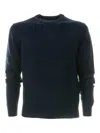 Mc2 Saint Barth Ribbed-trim Sweater In Blue