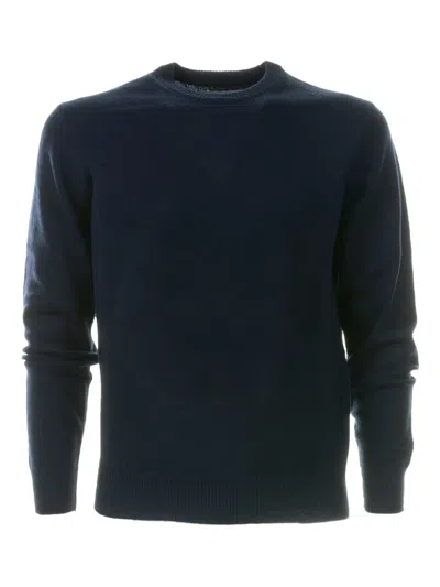 Mc2 Saint Barth Ribbed-trim Sweater In Blue