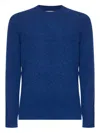 Mc2 Saint Barth Ribbed-trim Sweater In Blue