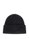 Mc2 Saint Barth Ribbed Wool Beanie Hat In Multi