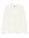 Mc2 Saint Barth Ribbed Wool Sweater In White