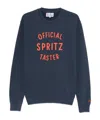 Mc2 Saint Barth Blue Crewneck Graphic Sweatshirt In Blue