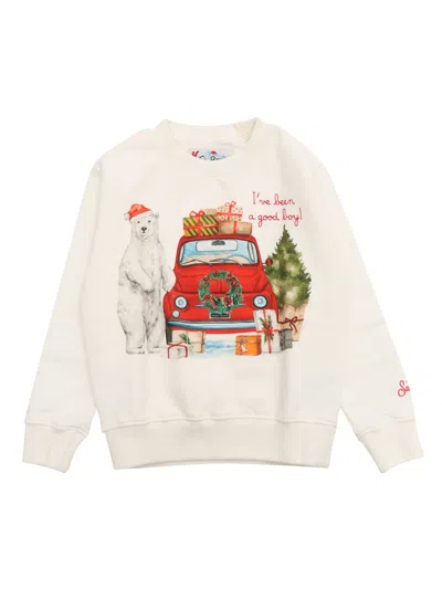 Mc2 Saint Barth Kids' Round-neck Sweatshirt In Multicolor