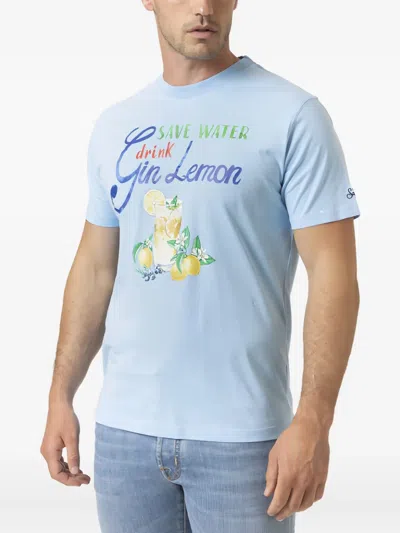 Mc2 Saint Barth Round-neck T-shirt In Blue