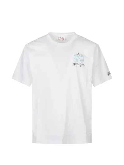 Mc2 Saint Barth Round Neck T-shirt In White