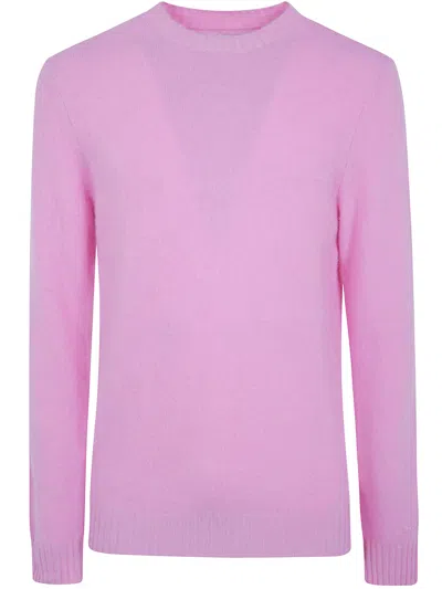 Mc2 Saint Barth Round-neck Sweater "regent" In Pink