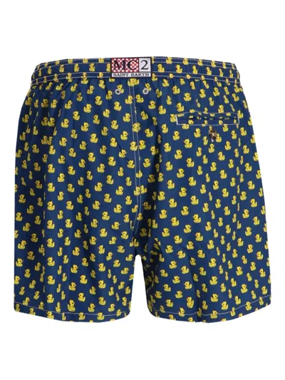 Mc2 Saint Barth Rubber Duck-print Swim Shorts In Multi
