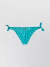 Mc2 Saint Barth Ruched Shiny Side Tie Swimsuit