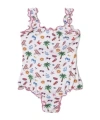Mc2 Saint Barth Ruffle One-piece Swimwear In Multi
