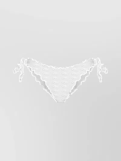 Mc2 Saint Barth Ruffle Tie Side Bottom With Eyelet Detailing