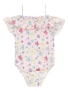 Mc2 Saint Barth Ruffled Star-print Swimsuit In Multi