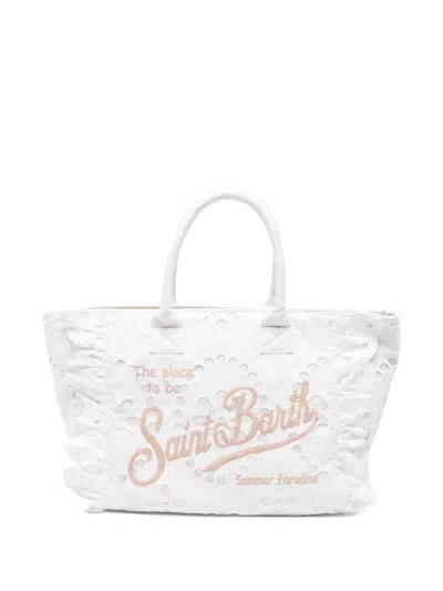 Mc2 Saint Barth Ruffled Tote Bag In Pink