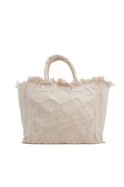 Mc2 Saint Barth Rug Vanity Bag In Bianco