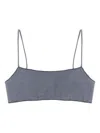 Mc2 Saint Barth Sadie Lurex Bralette Bikini Top In Blue
