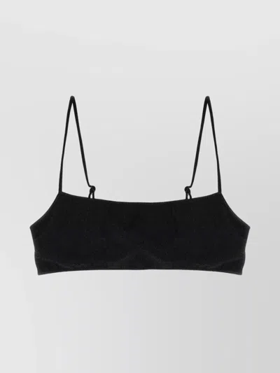 Mc2 Saint Barth Bandeau-style Bikini Top In Black