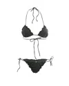 Mc2 Saint Barth Triangle Bikini Set In Black