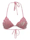 Mc2 Saint Barth Sagittarius Bikini Top In Pink