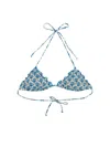 Mc2 Saint Barth Sagittarius Bikini Top In Blue