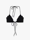 Mc2 Saint Barth Sagittarius Bkini Top With Lurex Effect In Black