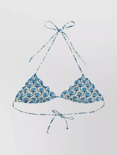 MC2 SAINT BARTH "SAGITTARIUS" HALTER NECK TRIANGLE BIKINI TOP
