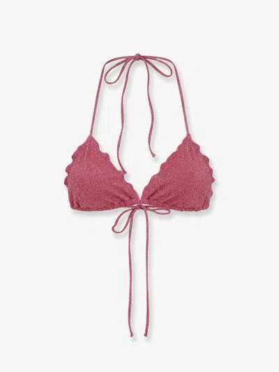 Mc2 Saint Barth Sagittarius Viscose Blend Bikini Top In Pink