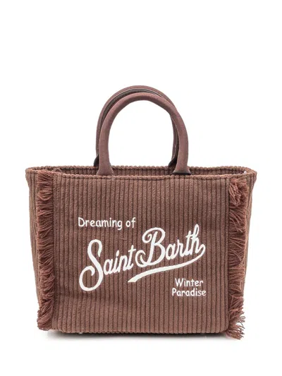 Mc2 Saint Barth Saint Barth Brown Corduroy Bag