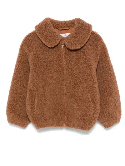 Mc2 Saint Barth Kids' Saint Barth Coats Brown In Marrone