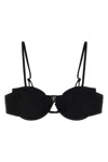 Mc2 Saint Barth Salina Lurex Underwire Bikini Top In Black