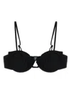 Mc2 Saint Barth Salina Lurex Underwire Bikini Top In Black
