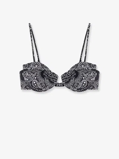 Mc2 Saint Barth Top Bikini Salina In Nylon In Black