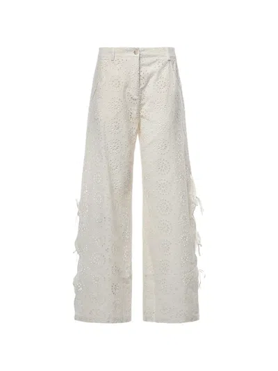 Mc2 Saint Barth Sangallo Palazzo Pants In Neutral