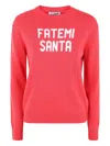 Mc2 Saint Barth Santa Intarsia Sweater In Red