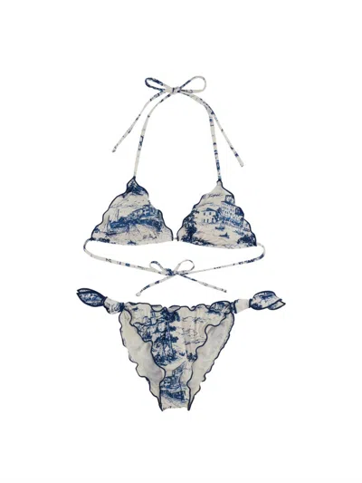 Mc2 Saint Barth Sarius Bikini Swimsuit In Blue