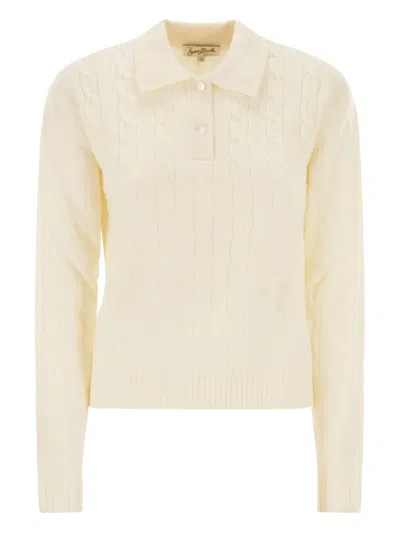 MC2 SAINT BARTH SAVOY CABLE-KNIT POLO SHIRT